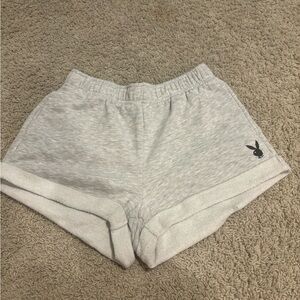 Grey playboy shorts- size small